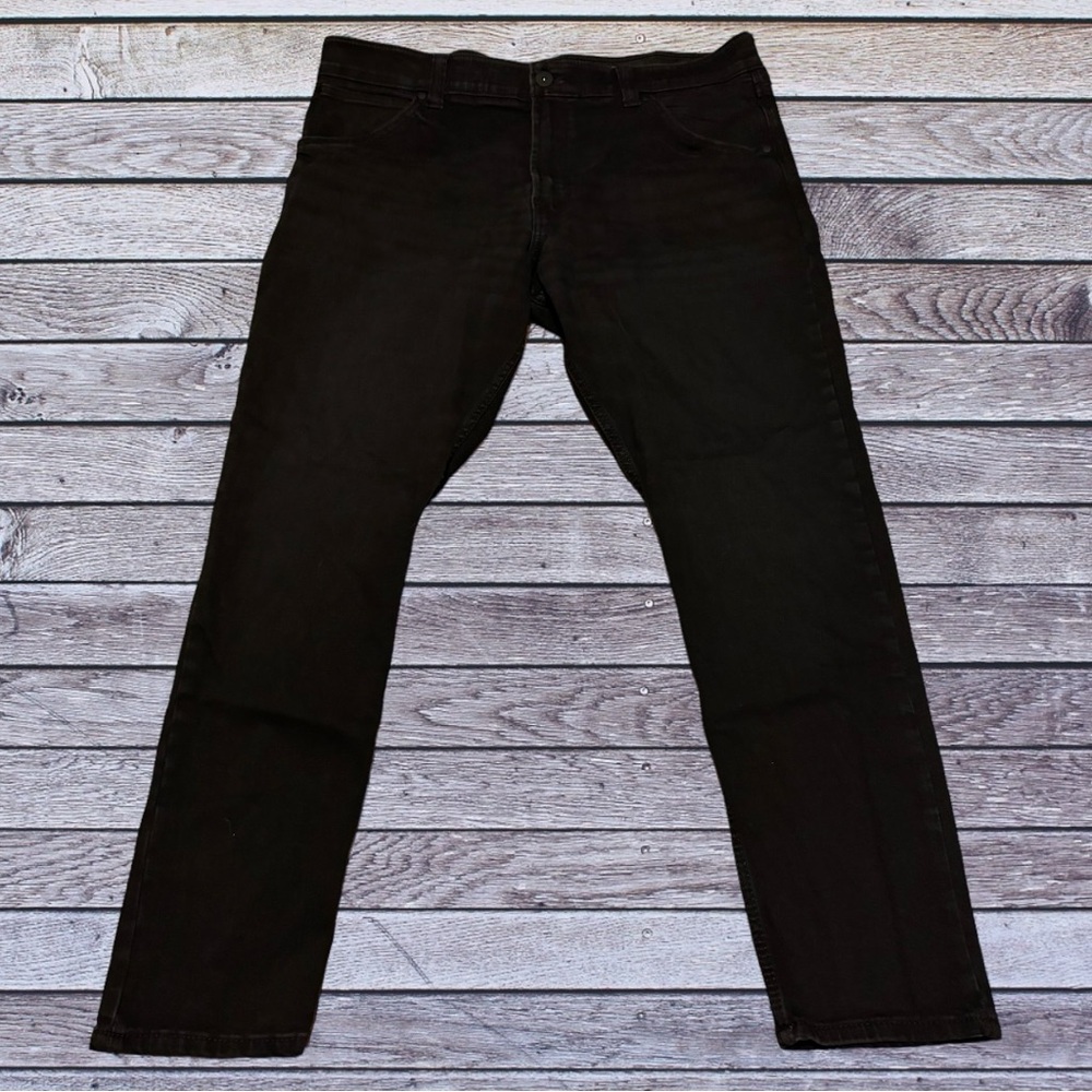 Men’s Slim Straight Men’s Skinny Jeans Stretch Spandex Black Emo Scene 40 x 30